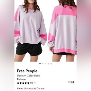 Free people colorblock sweatshirt, XS